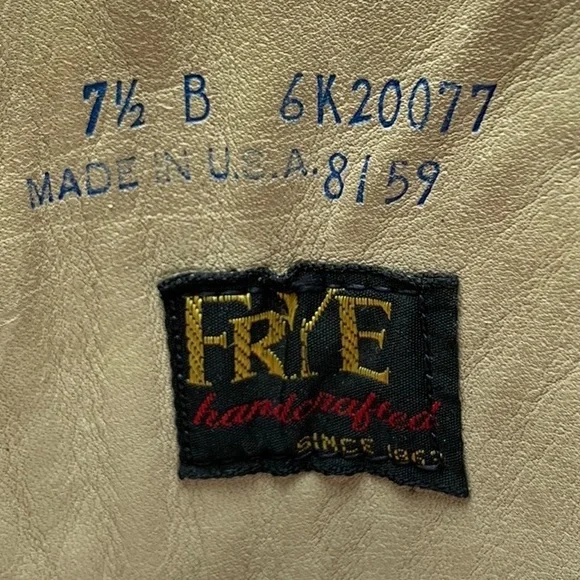 Sold FRYE Vintage Campus True Vintage Black Label Tall Square Toe Western Boots - Picture 6 of 10